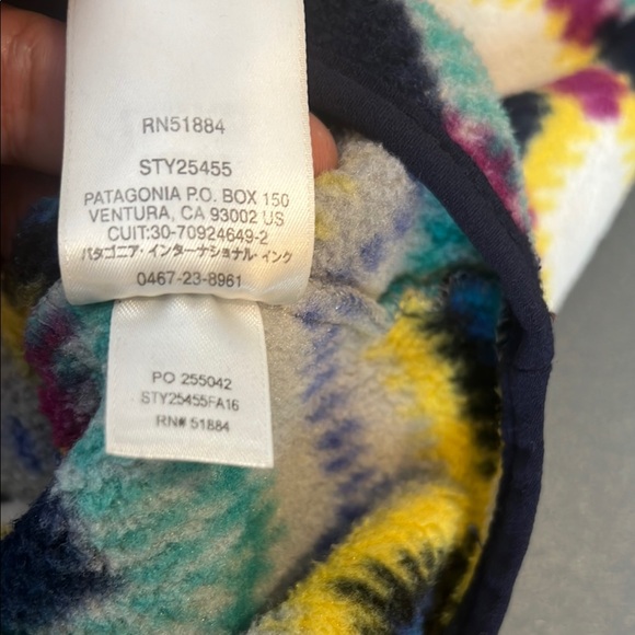 Patagonia Synchilla Snap t Timber Twist Multicolor Fleece Pullover size med - Picture 8 of 9